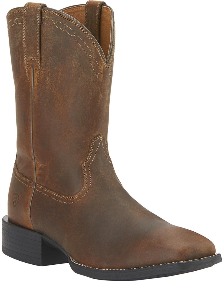 ariat women's roper wide square toe boots