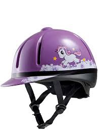 purple unicorn helmet