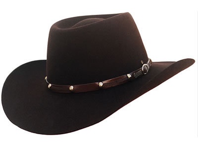 Akubra 'The Boss' Felt Hat Black | Pakenham Western