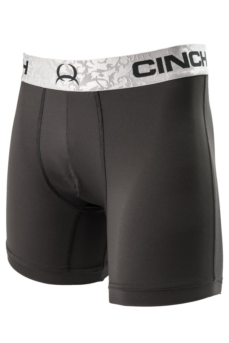 Cinch Men's Boxer Brief 'Solid Black' 6