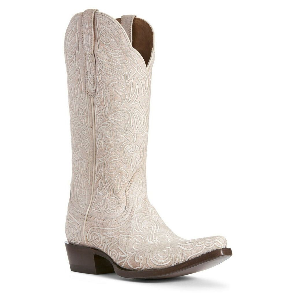 white ariat boots