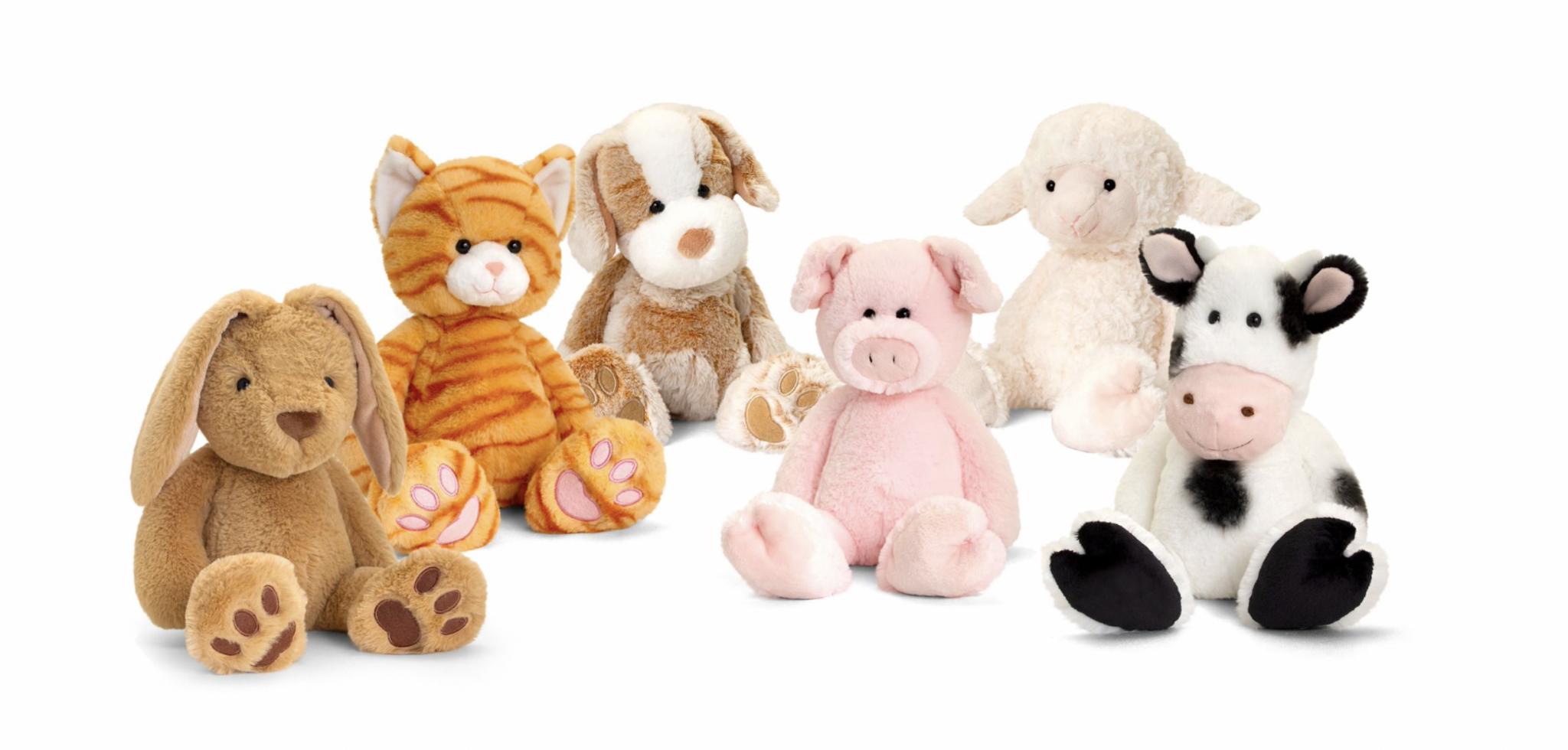 Love to Hug Plush Toys Assorted Farm Animals Cow Pig Cat Dog Sheep ...