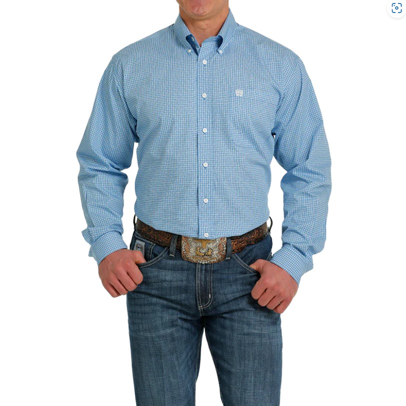 Light blue cinch on sale shirt