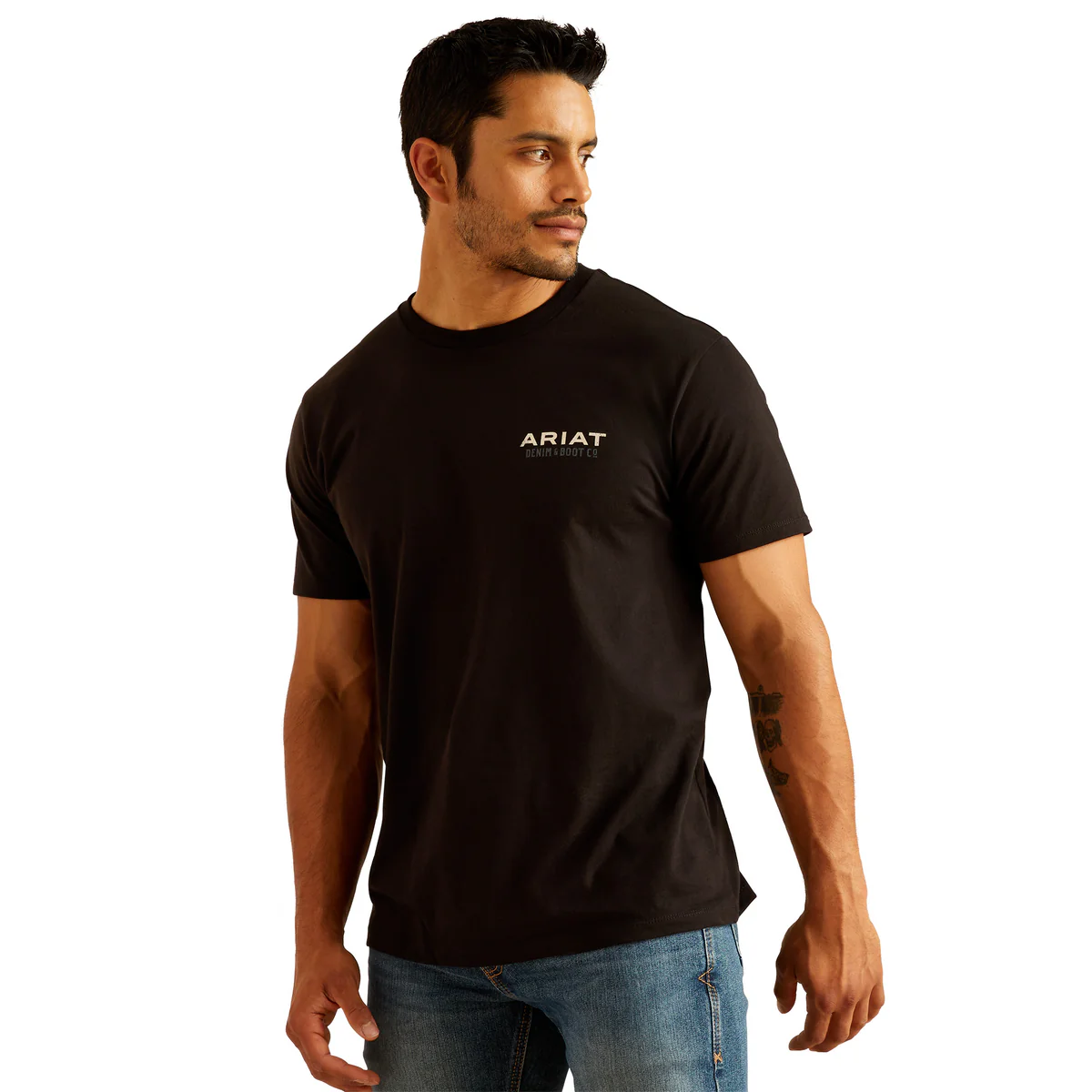 Ariat Men's T-Shirt 'Paisley Shield' Black 10051391 | Pakenham Western